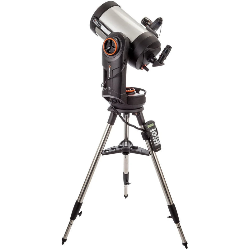 Celestron NexStar Evolution 8" SCT Schmidt-Cassegrain telescope with integrated hand controller and sturdy mount.