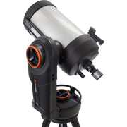Celestron NexStar Evolution 8-inch Schmidt-Cassegrain telescope with integrated hand control and compact design for astrophotography.