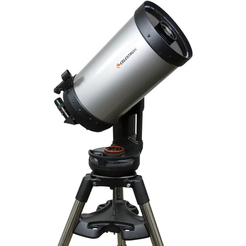 Celestron NexStar Evolution 9.25-inch Schmidt-Cassegrain telescope with motorized mount and sleek black optical tube.
