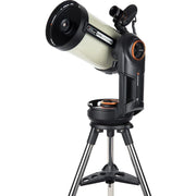 Celestron NexStar Evolution 8-inch EdgeHD Schmidt-Cassegrain telescope with StarSense technology, mounted on a sturdy tripod.