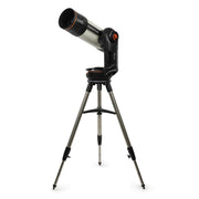 Celestron Origin Mark II intelligent home observatory with Schmidt-Cassegrain telescope setup and control equipment.