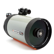Celestron CGX 1100 EdgeHD Schmidt-Cassegrain telescope with mount, featuring optical tube and control panel, ready for astronomical observation.