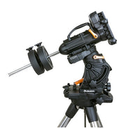 Celestron CGX 1100 EdgeHD Schmidt-Cassegrain telescope with tripod and mount, ready for astrophotography and celestial observation.