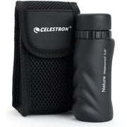 Celestron Nature 10x25 monocular with compact design, black body, and textured grip for outdoor birdwatching and nature observation.