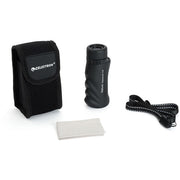 Celestron Nature 10x25 monocular with compact black body and textured grip, ideal for outdoor observation.