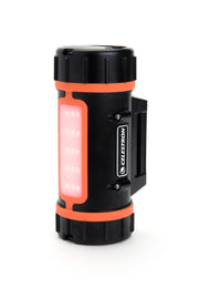 Celestron PowerTank Lithium portable power bank with multiple outlets and compact design for electronic device charging.