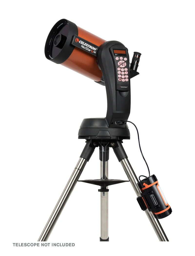 Celestron PowerTank Lithium portable power bank with USB ports and compact design for outdoor electronics and accessories.