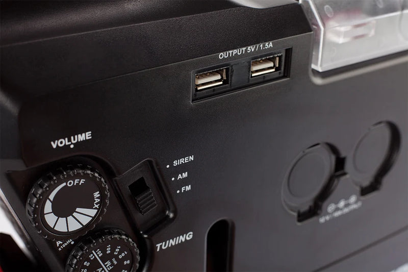 Celestron PowerTank 17 portable 12V 17Ah battery pack showing the compact, rectangular design with input/output ports.
