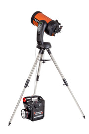 Celestron PowerTank 17 portable 12V 17Ah rechargeable power supply for telescope accessories and astrophotography equipment.