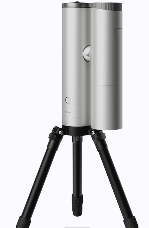 Vaonis Atlas Single telescope with 80mm imaging module, featuring sleek design and optical components for astrophotography.
