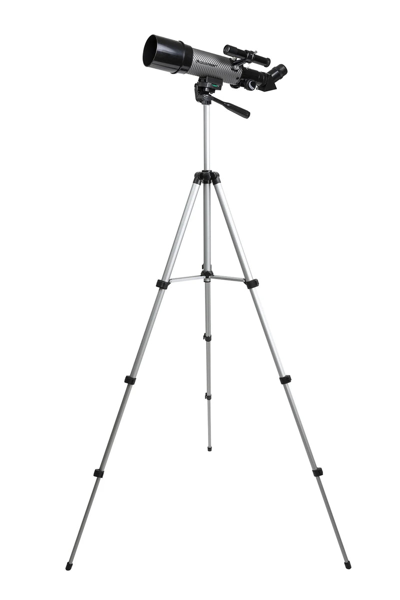 Celestron Travel Scope 60 DX with backpack, portable telescope for stargazing and outdoor astronomy adventures.