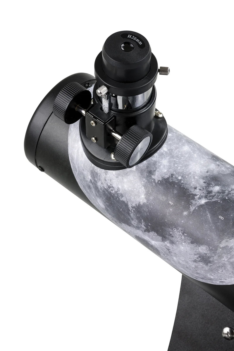 Celestron FirstScope Telescope from Moon Signature Series with optical tube and eyepiece for beginner astronomy viewing
