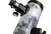 Celestron FirstScope Telescope from the Moon Signature Series with eyepiece and mounting accessories on a white background.