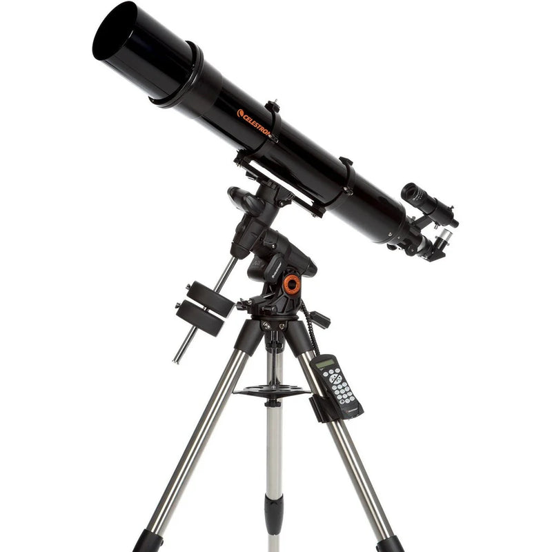 Celestron Advanced VX 6-inch refractor telescope with mount and tripod for astronomical observation.