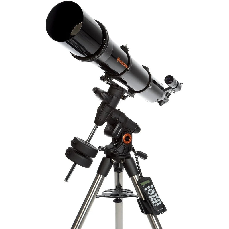 Celestron Advanced VX 6-inch refractor telescope with tripod and mount for astronomy observation.