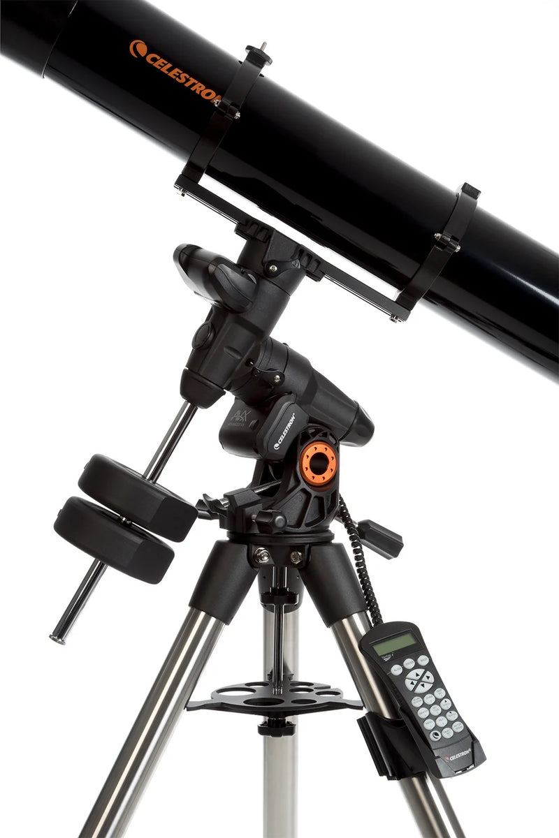 Celestron Advanced VX 6-inch refractor telescope with mount and tripod for astrophotography and astronomical observation.