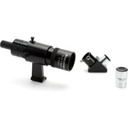 Celestron Advanced VX 6-inch refractor telescope with mount and tripod, detailed view of the optical tube and accessories.