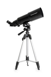 Celestron Travel Scope 80 portable telescope with backpack and smartphone adapter, ideal for stargazing and outdoor astronomy adventures.