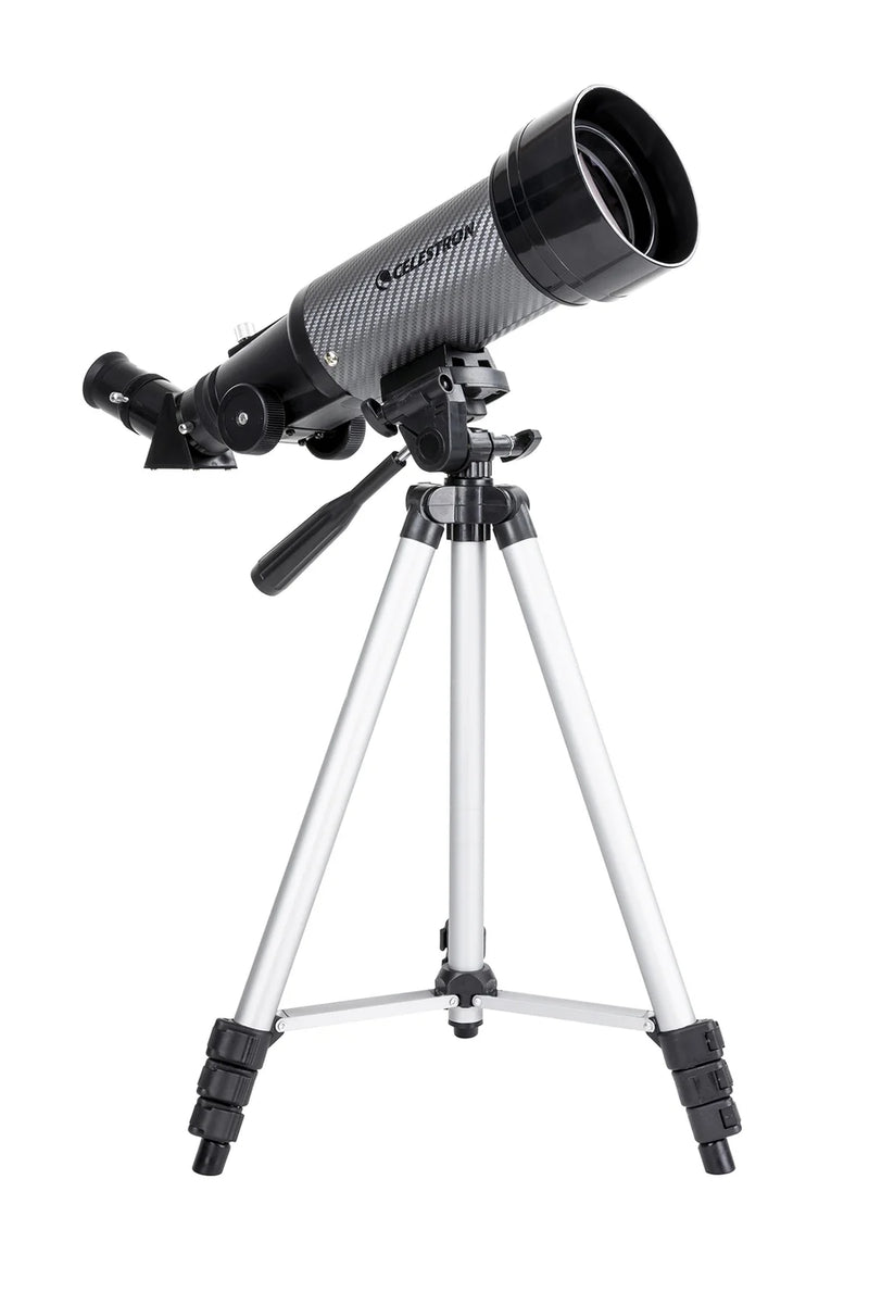 Celestron Travel Scope 70 DX portable telescope with backpack and smartphone adapter for stargazing and astronomical viewing.