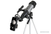 Celestron Travel Scope 70 DX portable telescope with backpack and smartphone adapter for easy outdoor stargazing.