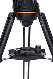 Celestron AstroFi 102 Wi-Fi Maksutov Telescope with sleek black optical tube and integrated Wi-Fi connectivity for stargazing.
