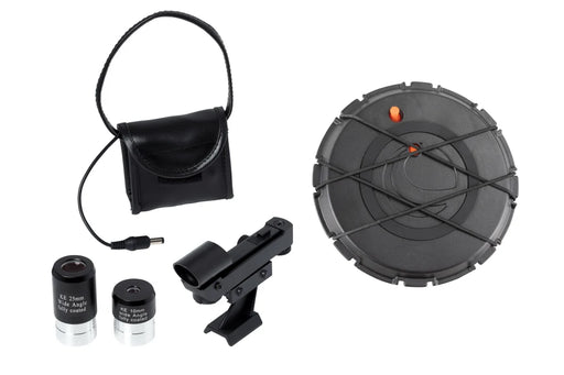 Celestron AstroFi 130 Wi-Fi Newtonian reflector telescope with adjustable mount and optical tube for stargazing and astronomy.