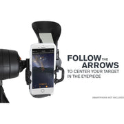 Celestron Starsense Explorer DX 130AZ reflector telescope with smartphone app support, Newtonian design, for stargazing and astronomy.