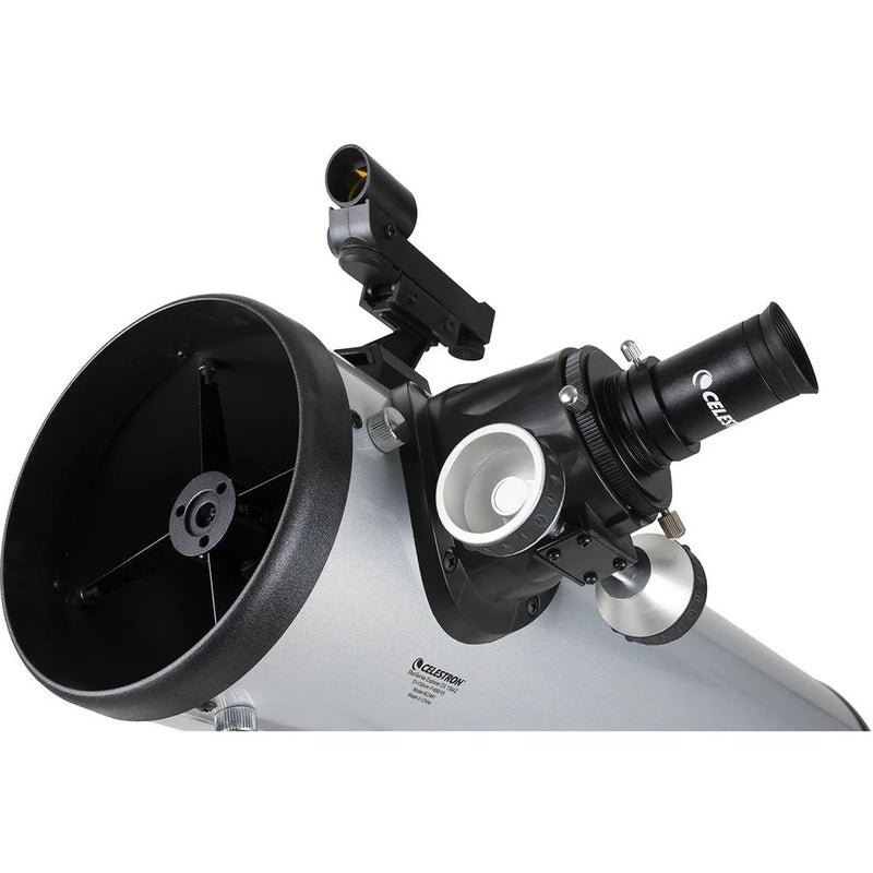 Celestron Starsense Explorer DX 130AZ reflector telescope with smartphone app compatibility, Newtonian design, and adjustable mount.