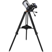 Celestron Starsense Explorer DX 5-inch SCT refractor telescope with smartphone app connectivity and optical lens in a sleek design