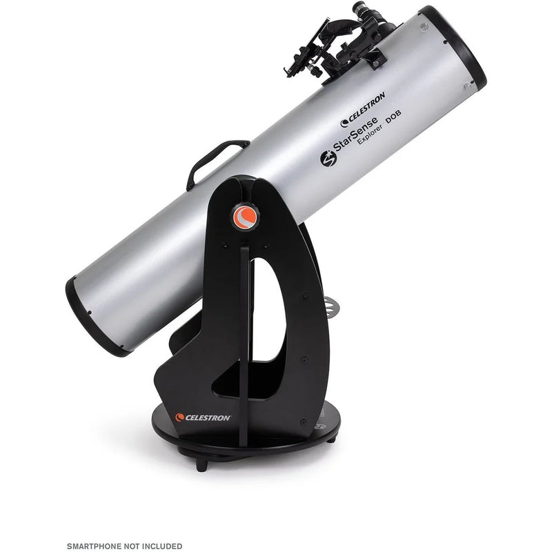 Celestron StarSense Explorer 8-inch Dobsonian telescope with smartphone app for easy stargazing and celestial observation.
