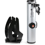 Celestron StarSense Explorer 8-inch Dobsonian telescope with smartphone app, featuring a sturdy optical tube and mount for stargazing.