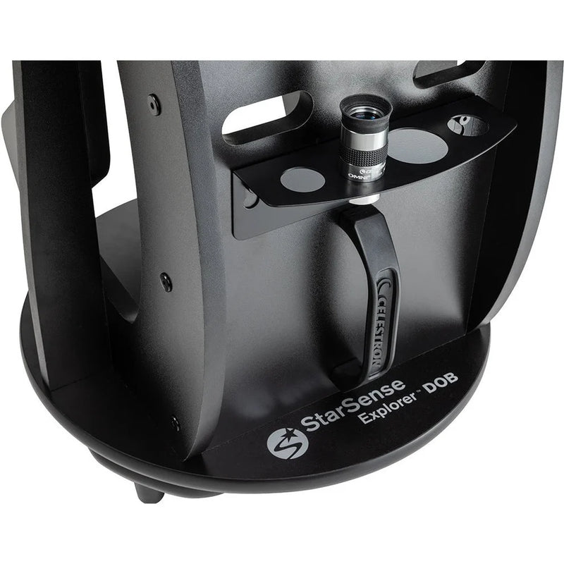 Celestron StarSense Explorer 10-inch Dobsonian telescope with smartphone app for easy stargazing and celestial navigation.