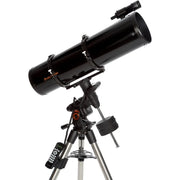 Celestron Advanced VX 8-inch Newtonian reflector telescope with mount and optical tubes for astrophotography and stargazing.