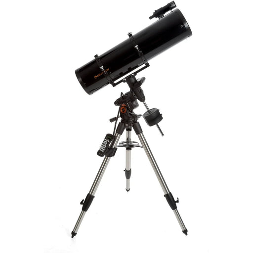 Celestron Advanced VX 8-inch Newtonian reflector telescope with mount and optical tube, ideal for astronomy observation.