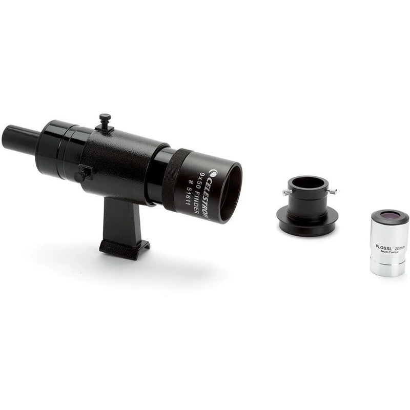 Celestron Advanced VX 8" Newtonian reflector telescope with mount, optical tube, and eyepiece for astronomical observation.