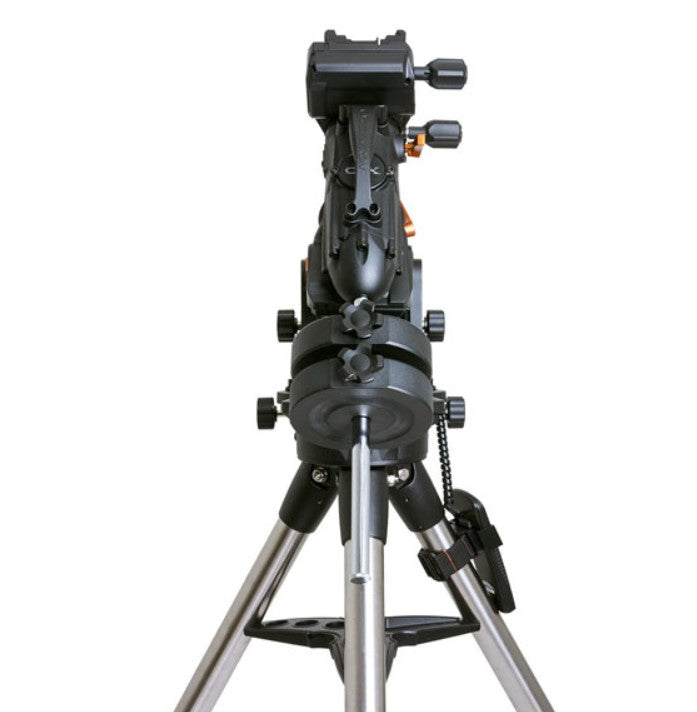 Celestron CGX 1100 EdgeHD Schmidt-Cassegrain telescope with sturdy mount, designed for astrophotography and astronomical observation.