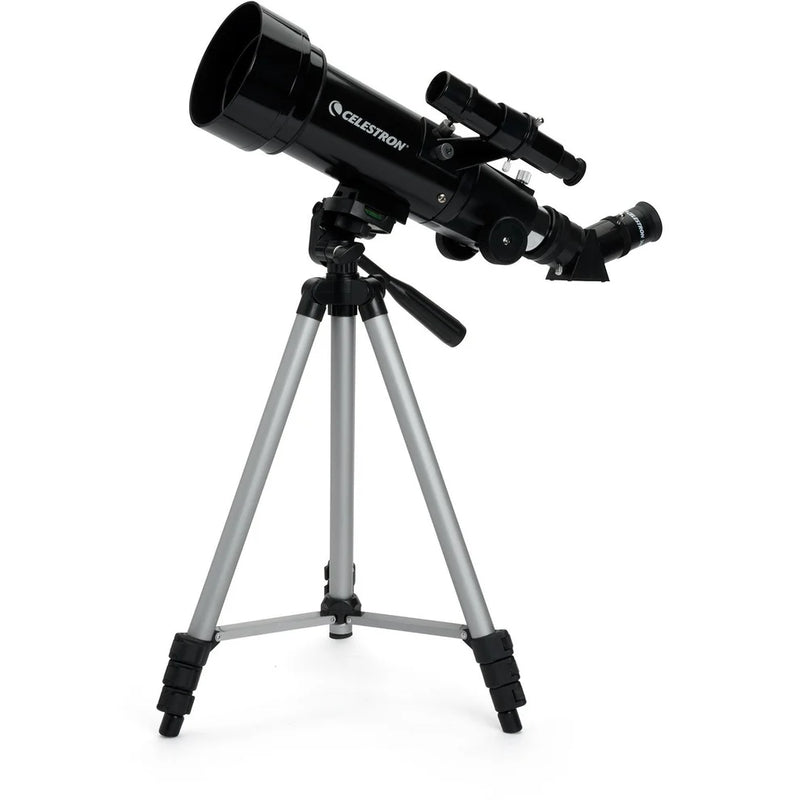 Celestron Travel Scope 70 with backpack, portable telescope and accessories for outdoor stargazing and astronomy adventures.