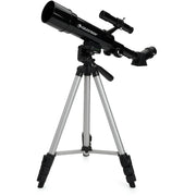 Celestron Travel Scope 50 telescope with carrying backpack, compact portable optical instrument for outdoor astronomy adventures.