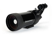 Celestron C90 Maksutov Cassegrain spotting scope with compact design and optical lens for detailed outdoor viewing.