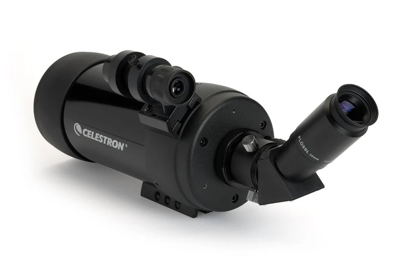 Celestron C90 Maksutov Cassegrain spotting scope with compact design and adjustable eyepiece for outdoor astronomy viewing.
