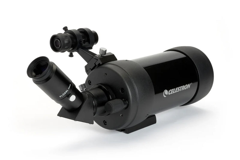 Celestron C90 Maksutov Cassegrain spotting scope with compact design and 90mm aperture, suitable for astronomy and terrestrial viewing
