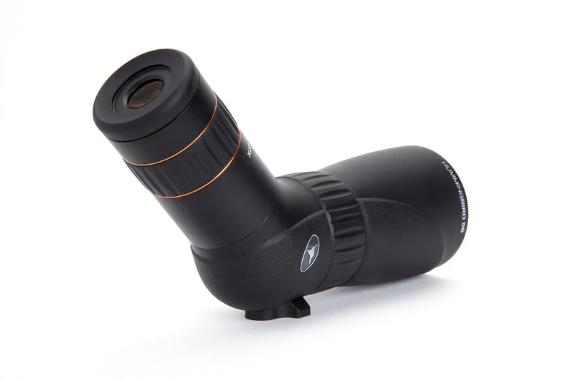 Celestron Hummingbird 9-27x56mm micro spotting scope with zoom lens and compact design, ideal for birdwatching and outdoor observation.