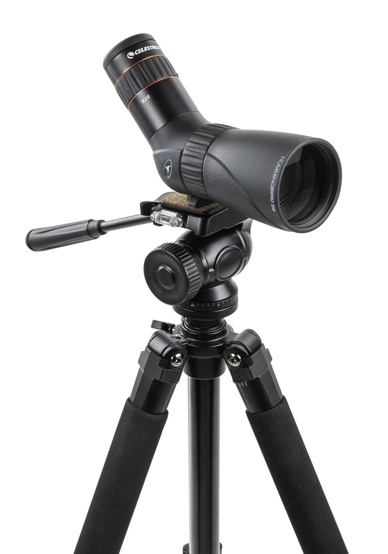 Celestron Hummingbird 9-27x56mm micro spotting scope with compact design and adjustable zoom for birdwatching and nature observation.