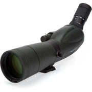 Celestron TrailSeeker 65mm angled spotting scope with 45-degree zoom lens, outdoor wildlife observation and nature viewing.