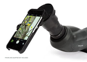 Celestron TrailSeeker 65mm angled zoom spotting scope with 45-degree eyepiece for birdwatching and nature observation.