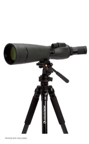 Celestron TrailSeeker 80mm angled zoom spotting scope with tripod mount and eyepiece, ideal for outdoor wildlife observation.