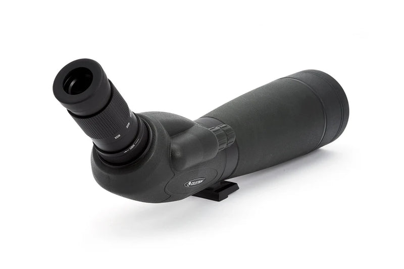 Celestron TrailSeeker 80mm angled spotting scope with 45-degree zoom lens, outdoor wildlife and nature viewing binoculars