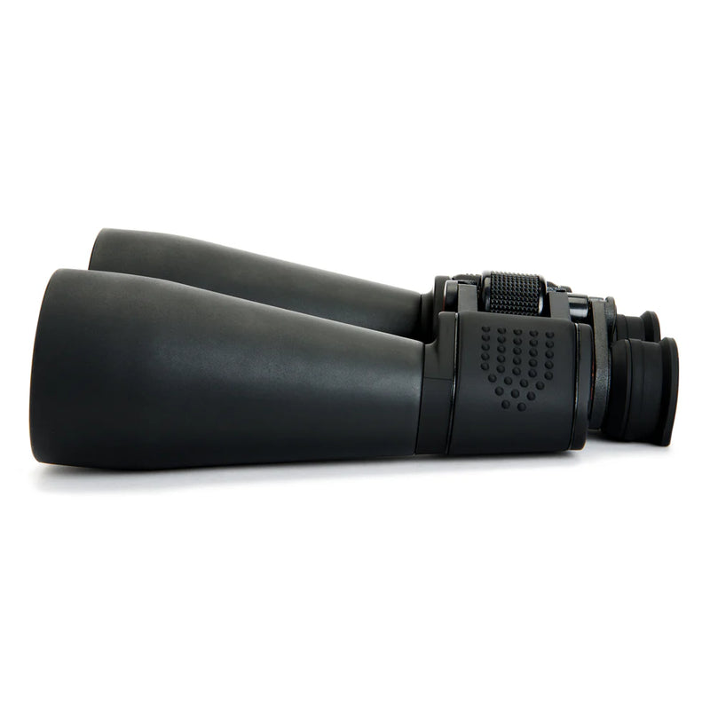 Celestron SkyMaster 25x70 Porro binoculars with large objective lenses and sturdy design for astronomical and nature viewing.