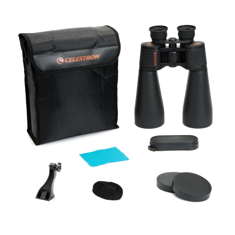 Celestron SkyMaster 25x70 Porro binoculars with large objective lenses and ergonomic design for astronomical and outdoor viewing