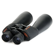 Celestron SkyMaster 15x70 Porro binoculars with large objective lenses and ergonomic design for astronomical and nature viewing.